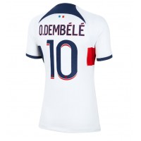 Paris Saint-Germain Ousmane Dembele #10 Gostujuci Dres za Ženska 2023-24 Kratak Rukav